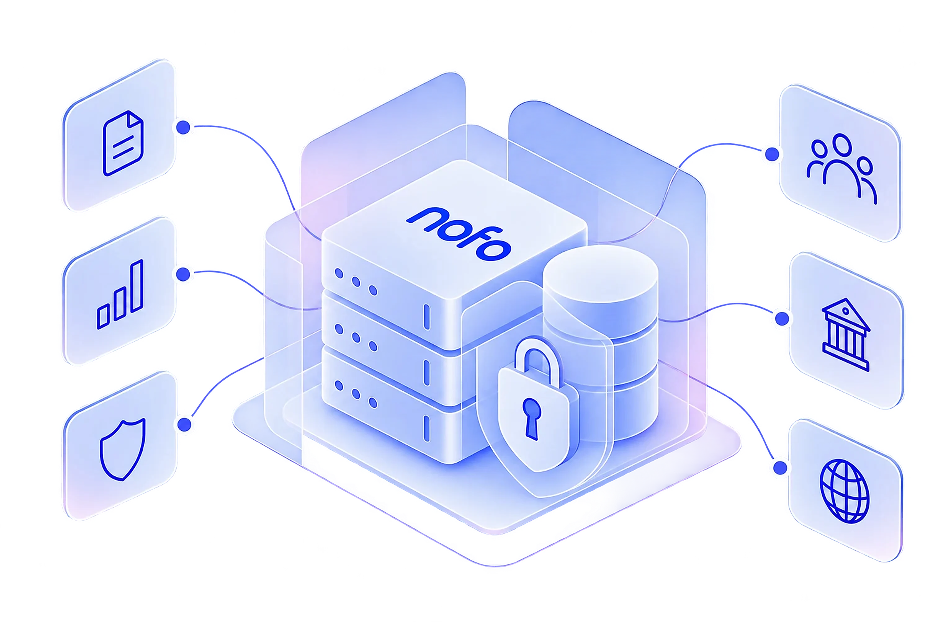 A Nation's records held in NOFO behind a lock, reaching only the documents, people, and organizations its team allows